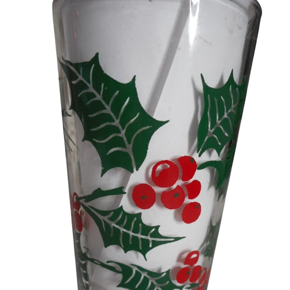 MCM Peanut Butter Drinking Juice Glass Tumbler Holly Estate find 5" #10